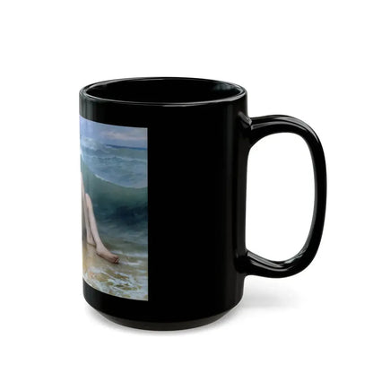 William Adolphe Bouguereau (1825-1905) The Wave - Black Coffee Mug - Go Mug Yourself