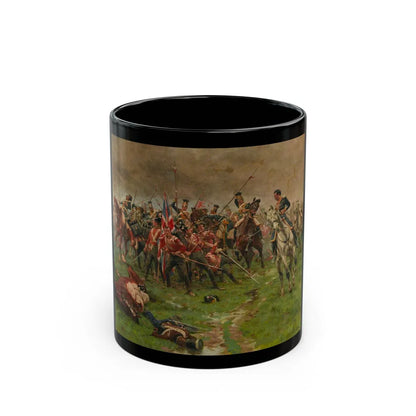 William Barnes Wollen (1857-1936) The Flag, Albuhera, 16 May 1811 - Black Coffee Mug-11oz-Go Mug Yourself