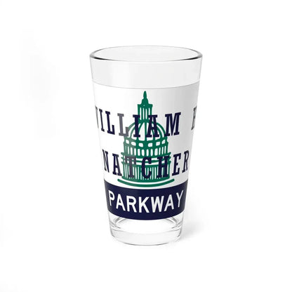 William H Natcher Pkwy Shield (Kentucky) (Road Sign) Pint Glss 16oz 16oz - Go Mug Yourself