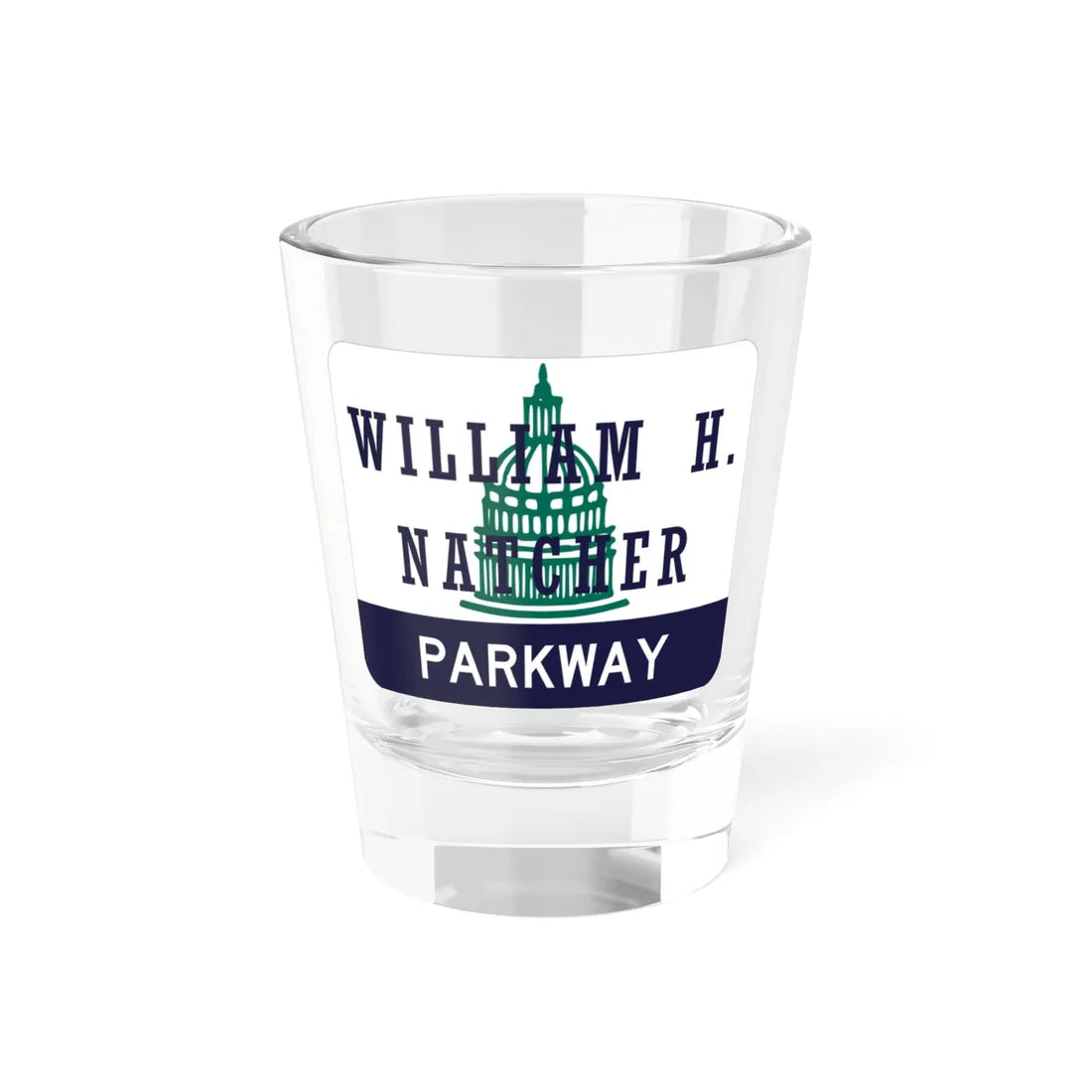 William H Natcher Pkwy Shield (Kentucky) (Road Sign) Shot Glass 1.5oz 1.5oz - Go Mug Yourself