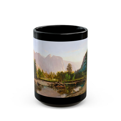 William Keith (1838-1911) Yosemite Valley - 1875 - Black Coffee Mug-15oz-Go Mug Yourself