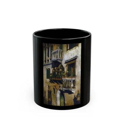 William Merritt Chase (1849-1916) Venice - 1877 - Black Coffee Mug 11oz - Go Mug Yourself