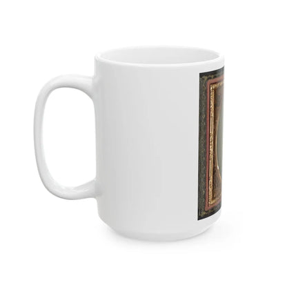 William W. Smith Of Company G And Company K, 4th Massachusetts Infantry Regiment In Uniform And Tricorn Hat (U.S. Civil War) White Coffee Mug-Go Mug Yourself