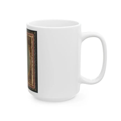 William W. Smith Of Company G And Company K, 4th Massachusetts Infantry Regiment In Uniform And Tricorn Hat (U.S. Civil War) White Coffee Mug-Go Mug Yourself