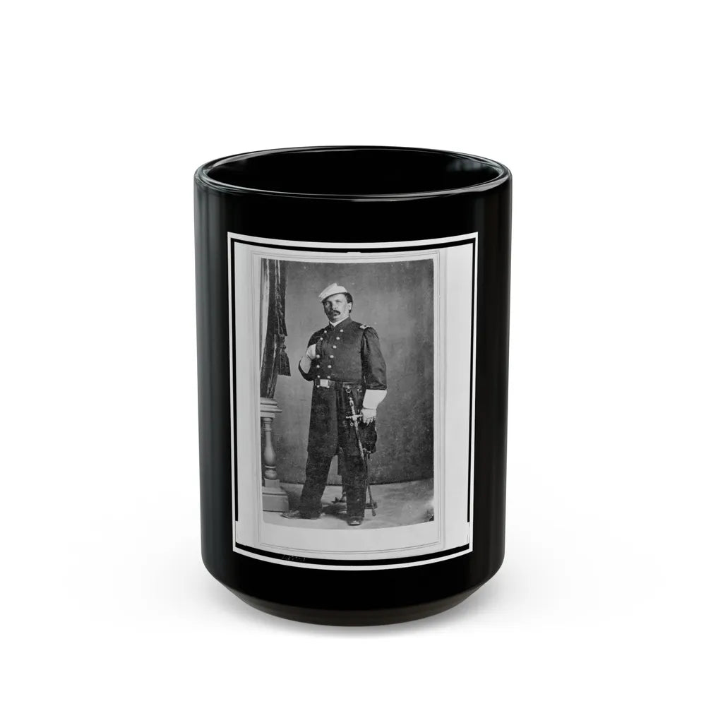 William Wagner, A Surgeon In The 24th Illinois Regiment, Full-Length Portrait, Standing, Facing Front (U.S. Civil War) Black Coffee Mug-15oz-Go Mug Yourself