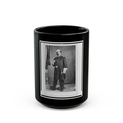 William Wagner, A Surgeon In The 24th Illinois Regiment, Full-Length Portrait, Standing, Facing Front (U.S. Civil War) Black Coffee Mug 15oz - Go Mug Yourself
