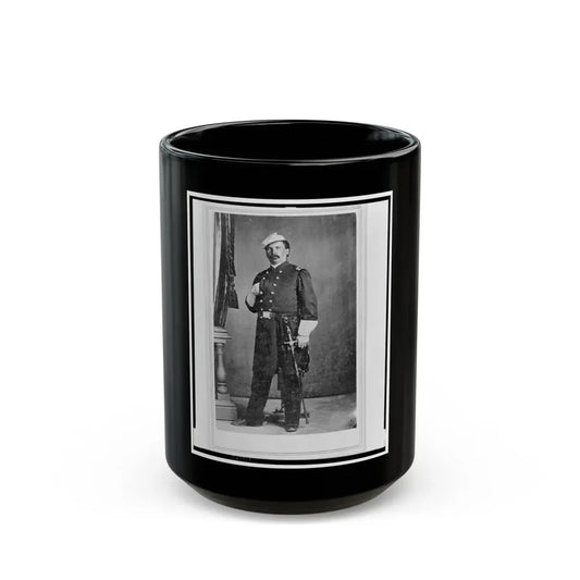 William Wagner, A Surgeon In The 24th Illinois Regiment, Full-Length Portrait, Standing, Facing Front (U.S. Civil War) Black Coffee Mug 15oz - Go Mug Yourself