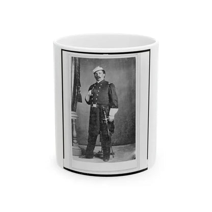William Wagner, A Surgeon In The 24th Illinois Regiment, Full-Length Portrait, Standing, Facing Front (U.S. Civil War) White Coffee Mug 11oz - Go Mug Yourself