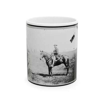 William Wilson, Scout, Headquarters, Army Of The Potomac, Seated On Horse, Full-Length Portrait, Facing Left, Culpeper, Va. (U.S. Civil War) White Coffee Mug 11oz - Go Mug Yourself