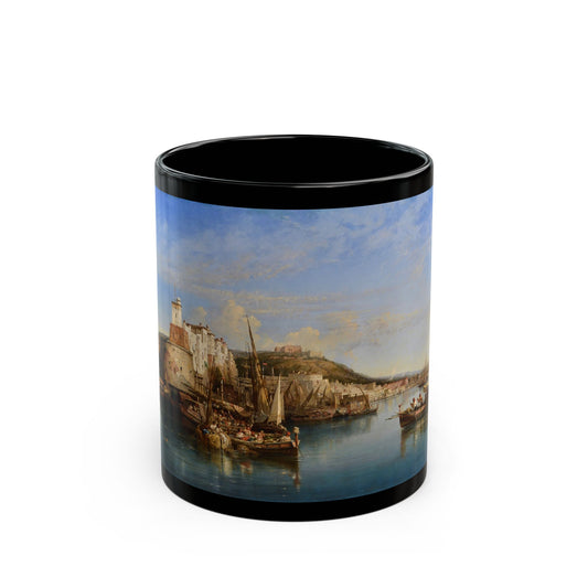 William Wyld (1806-1889) Bay of Naples - Black Coffee Mug-11oz-Go Mug Yourself