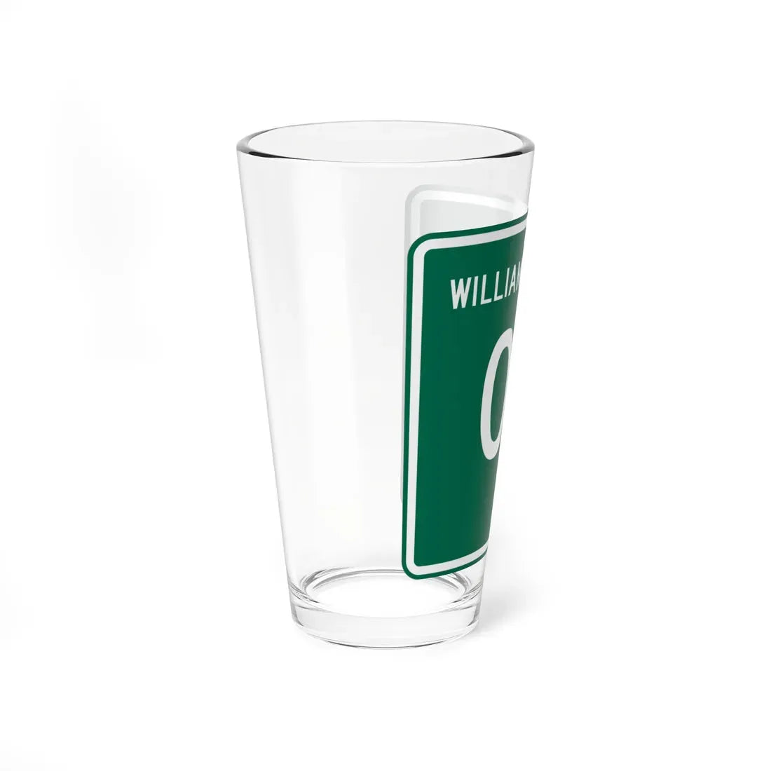 Williams County OH template (Ohio) (Road Sign) Pint Glass 16oz - Go Mug Yourself