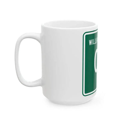 Williams County OH template (Ohio) (Road Sign) White Coffee Mug - Go Mug Yourself