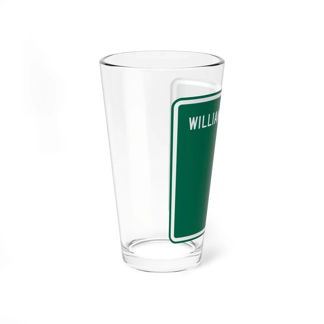 Williams County Route 1 OH (Ohio) (Road Sign) Pint Glass 16oz - Go Mug Yourself