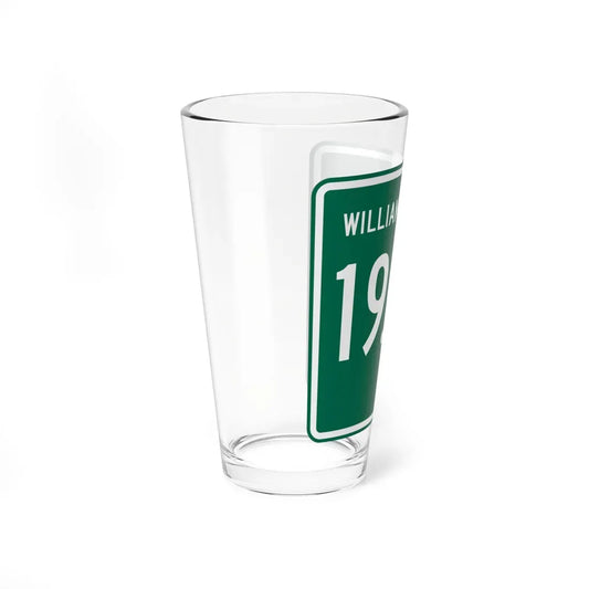Williams County Route 19.50 OH (Ohio) (Road Sign) Pint Glass 16oz - Go Mug Yourself