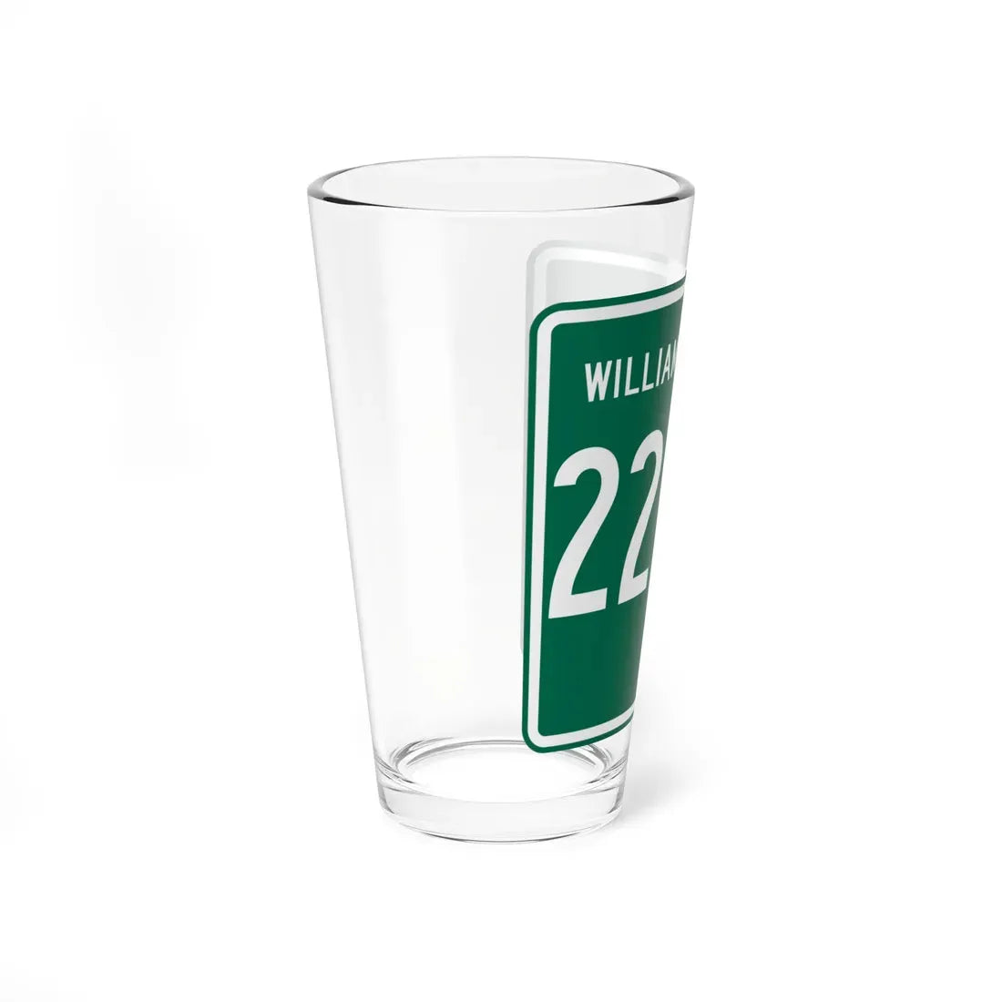 Williams County Route 22.75 OH (Ohio) (Road Sign) Pint Glass 16oz - Go Mug Yourself
