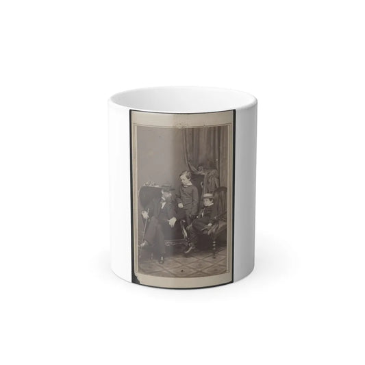Willie and Tad Lincoln, Sons of President Abraham Lincoln, With Their Cousin Lockwood Todd (U.S. Civil War) Color Changing Coffee Mug 11oz-11oz-Go Mug Yourself