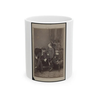 Willie And Tad Lincoln, Sons Of President Abraham Lincoln, With Their Cousin Lockwood Todd (U.S. Civil War) White Coffee Mug-11oz-Go Mug Yourself