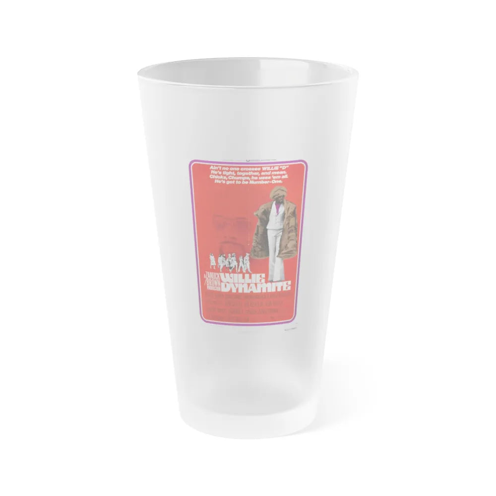 WILLIE DYNAMITE 1973 Movie Poster - Frosted Pint Glass 16oz-16oz-Frosted-Go Mug Yourself