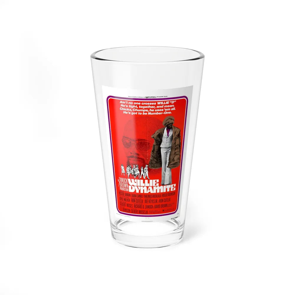 WILLIE DYNAMITE 1973 Movie Poster - Pint Glass 16oz-16oz-Go Mug Yourself