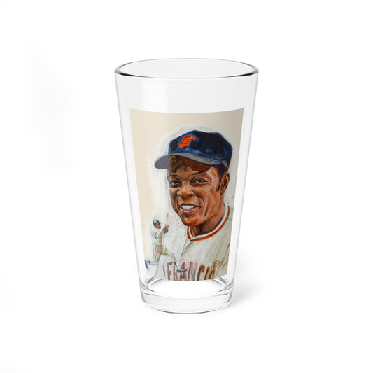 Willie Mays - Pint Glass 16oz-16oz-Go Mug Yourself