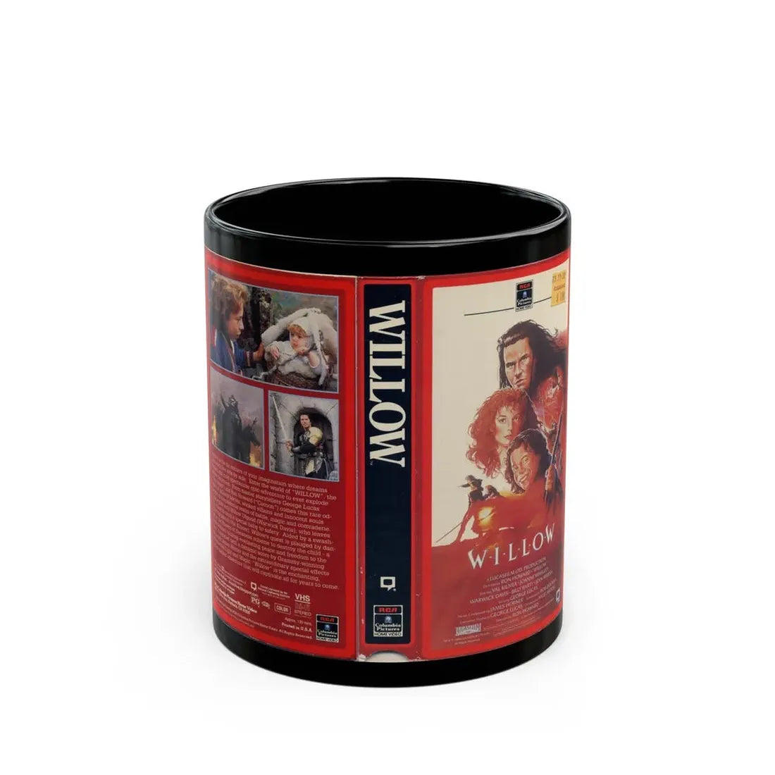 WILLOW (VHS COVER) - Black Coffee Mug 11oz - Go Mug Yourself