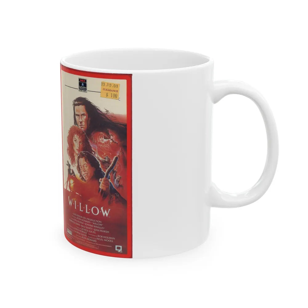 WILLOW (VHS COVER) - White Coffee Mug-Go Mug Yourself