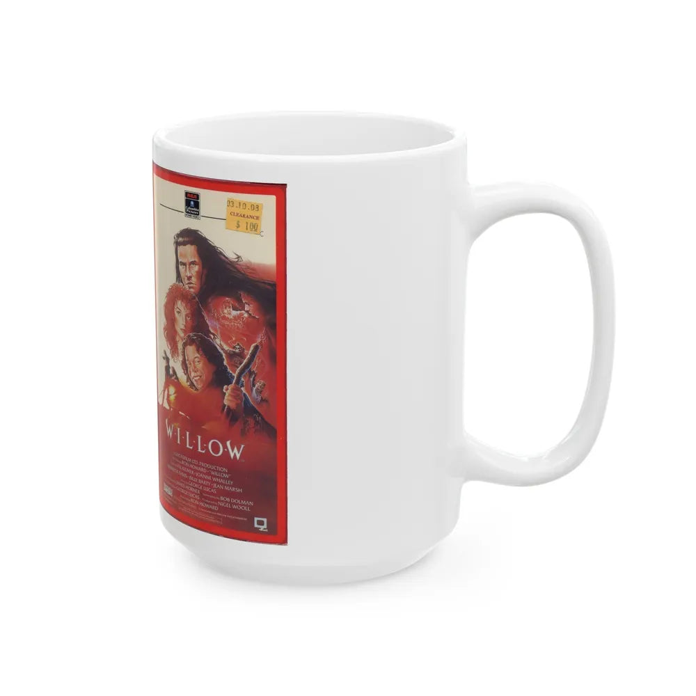 WILLOW (VHS COVER) - White Coffee Mug-Go Mug Yourself