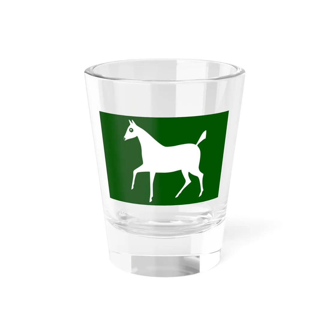 Wiltshorseflag (United Kingdom) Shot Glass 1.5oz 1.5oz - Go Mug Yourself