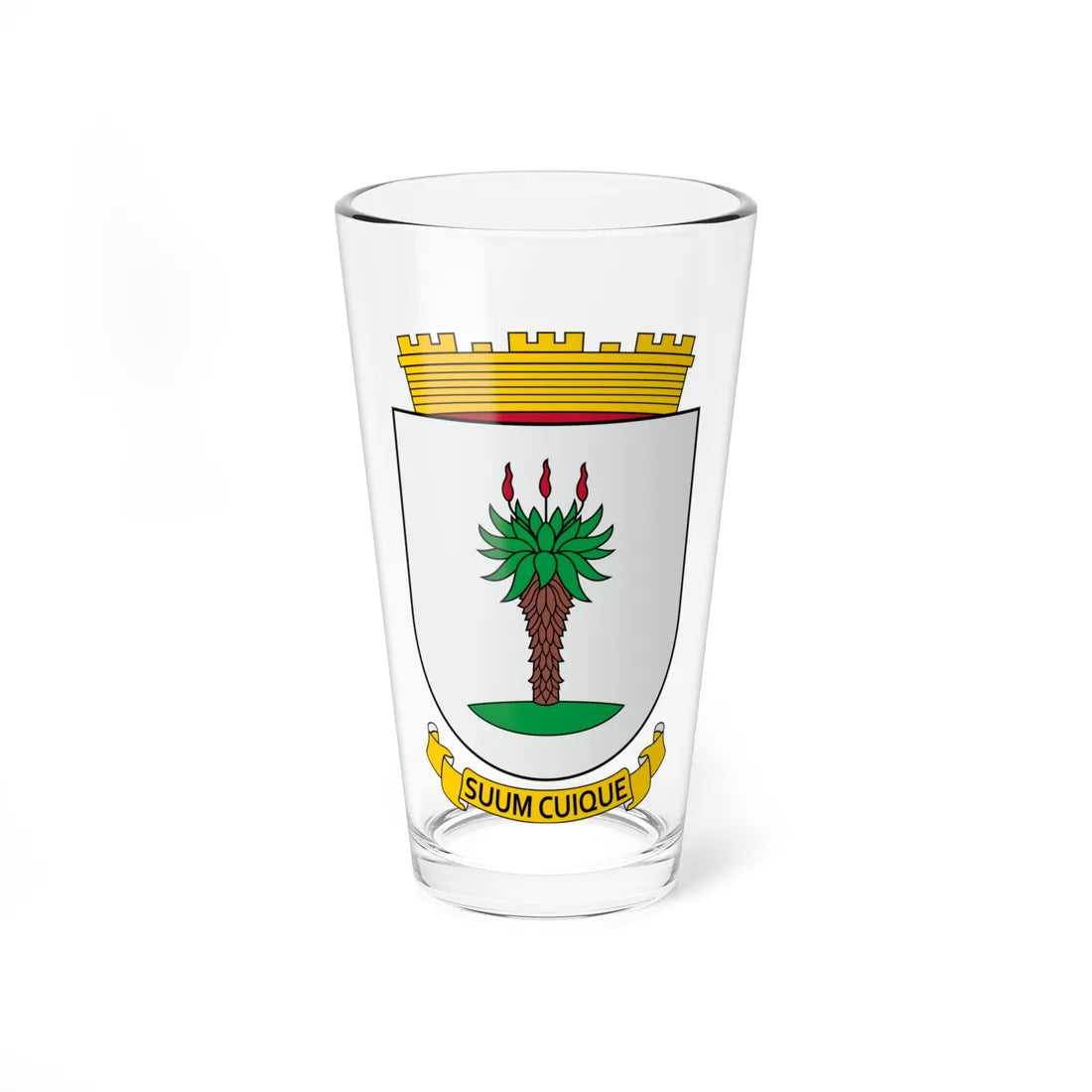 Windhoek COA (Namibia) (Coat of Arms) Pint Glass 16oz 16oz - Go Mug Yourself