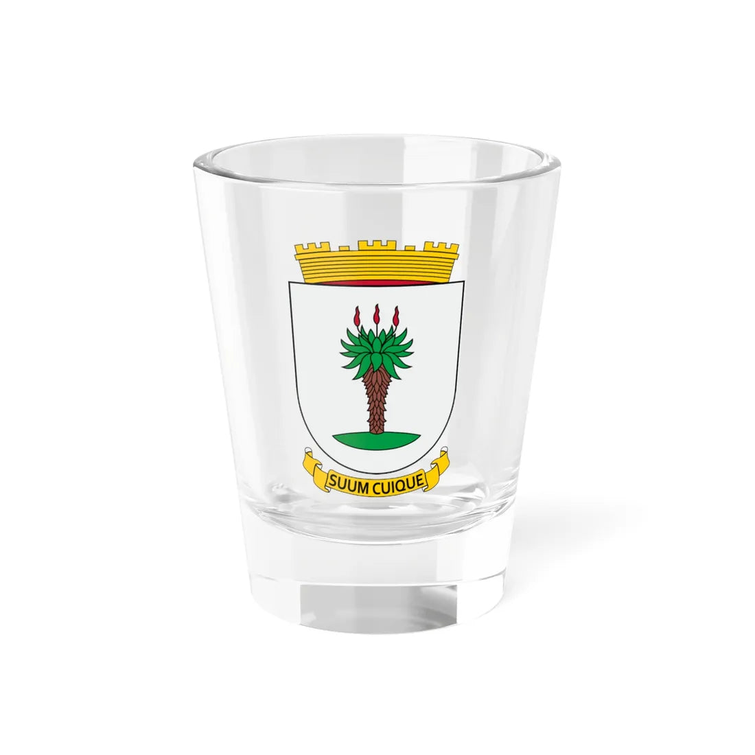 Windhoek COA (Namibia) (Coat of Arms) Shot Glass 1.5oz 1.5oz - Go Mug Yourself