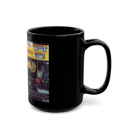 WING SCAFFOLD MATCH (VHS COVER) - Black Coffee Mug - Go Mug Yourself