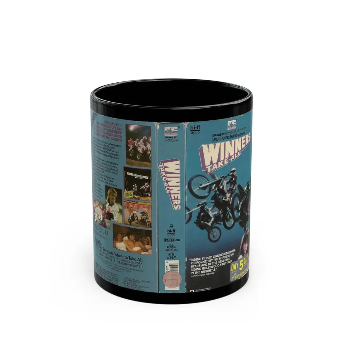 WINNERS TAKE ALL (VHS COVER) - Black Coffee Mug 11oz - Go Mug Yourself