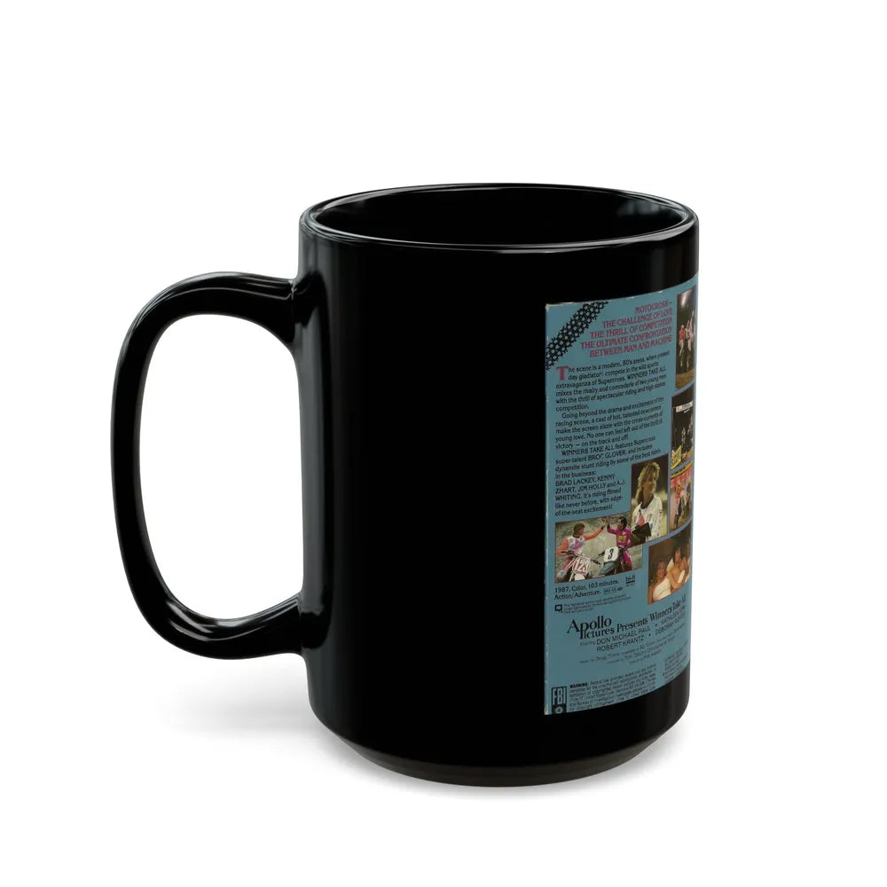 WINNERS TAKE ALL (VHS COVER) - Black Coffee Mug-Go Mug Yourself