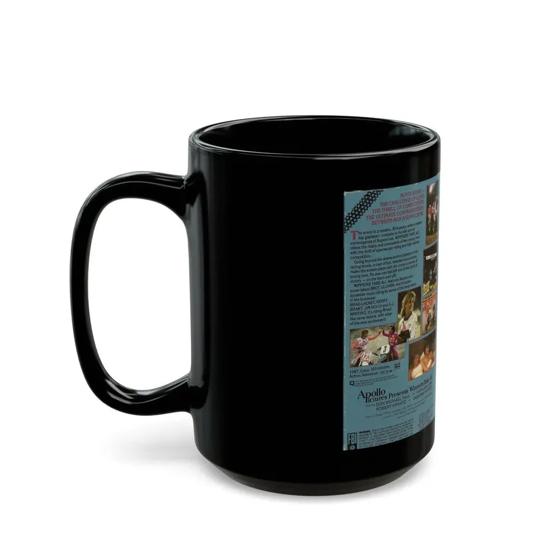 WINNERS TAKE ALL (VHS COVER) - Black Coffee Mug - Go Mug Yourself