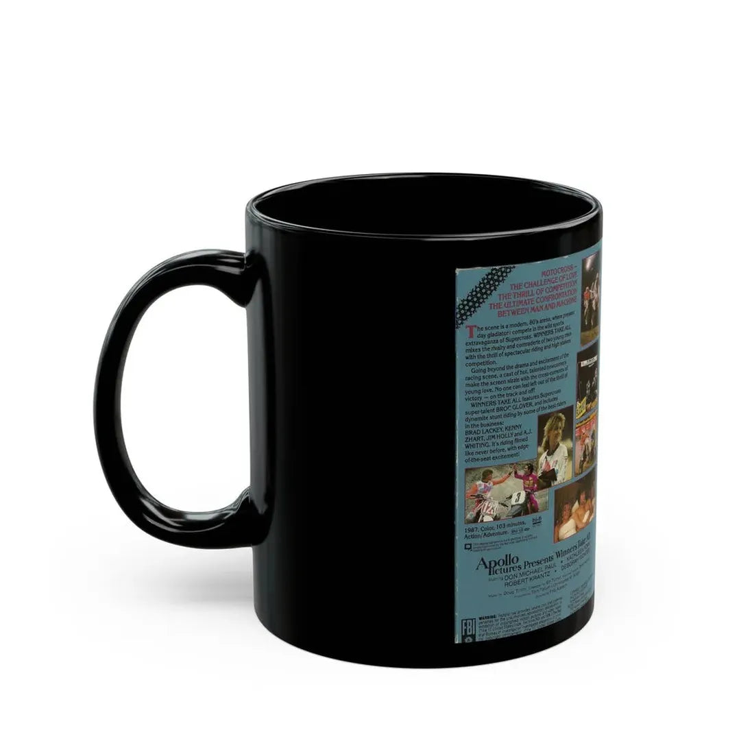 WINNERS TAKE ALL (VHS COVER) - Black Coffee Mug - Go Mug Yourself