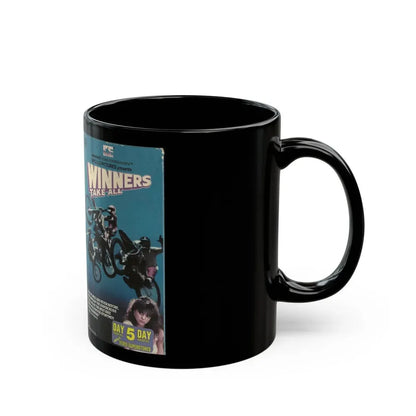 WINNERS TAKE ALL (VHS COVER) - Black Coffee Mug - Go Mug Yourself