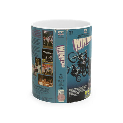 WINNERS TAKE ALL (VHS COVER) - White Coffee Mug-11oz-Go Mug Yourself