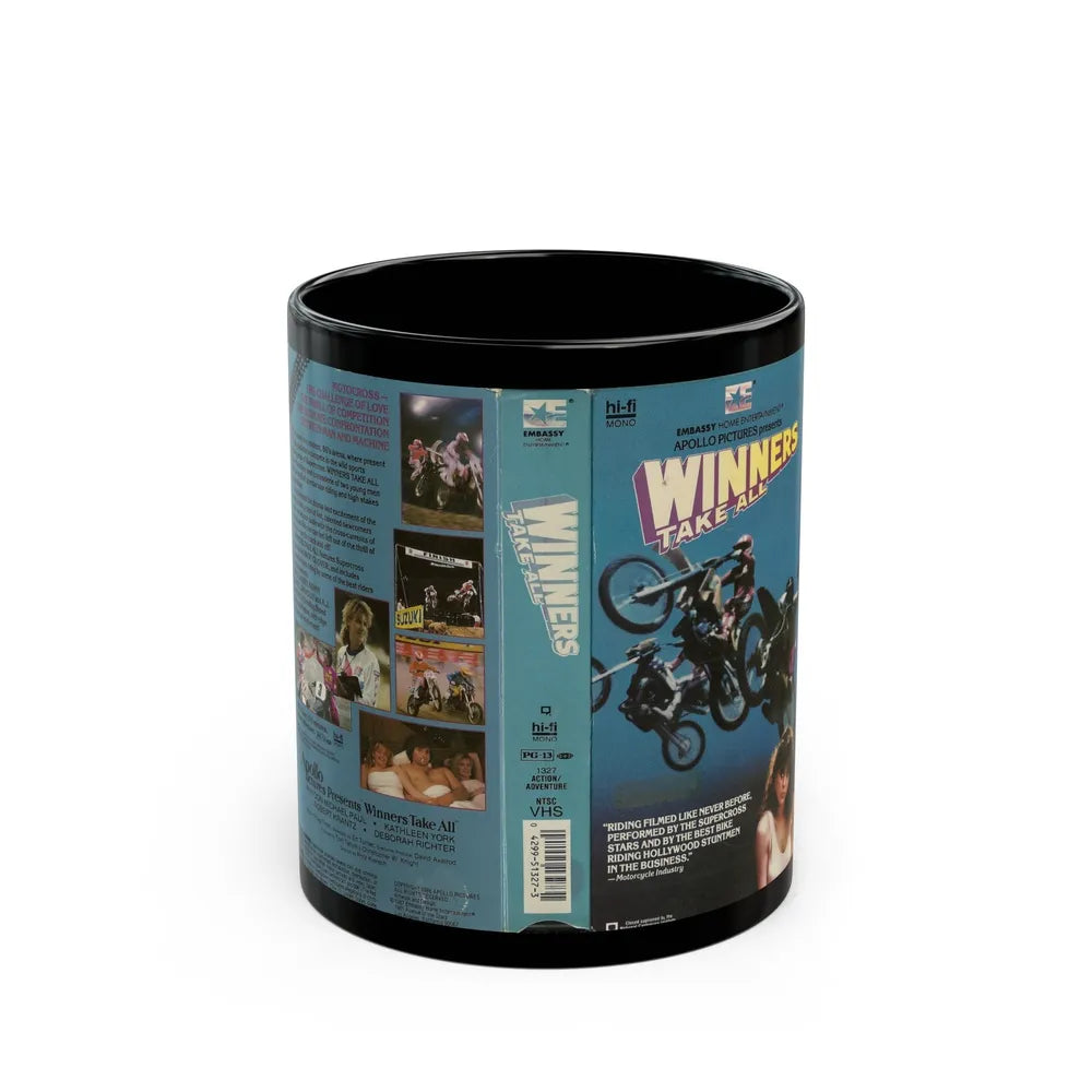 WINNERS TAKE ALL2 (VHS COVER) - Black Coffee Mug-11oz-Go Mug Yourself