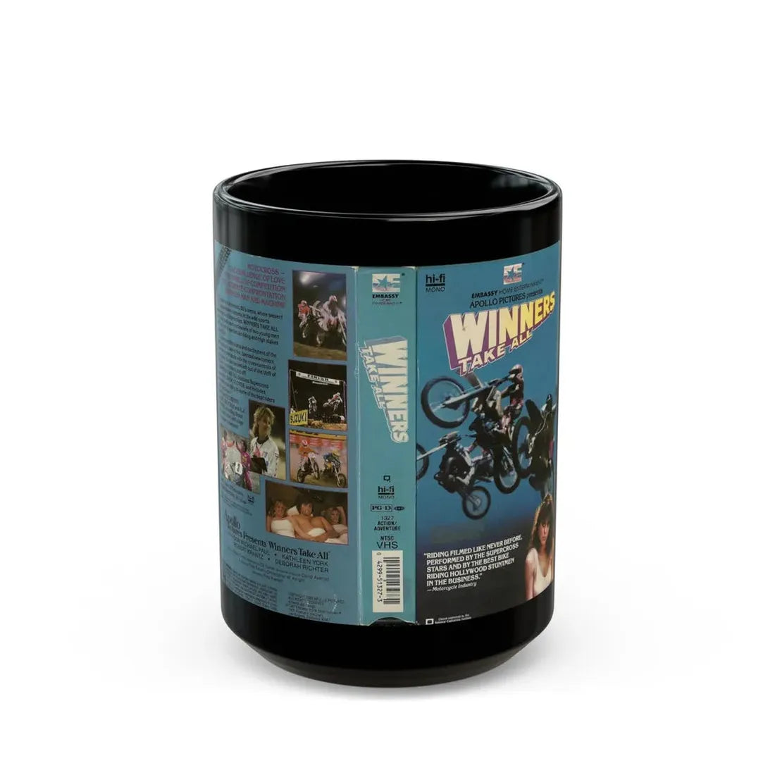 WINNERS TAKE ALL2 (VHS COVER) - Black Coffee Mug 15oz - Go Mug Yourself