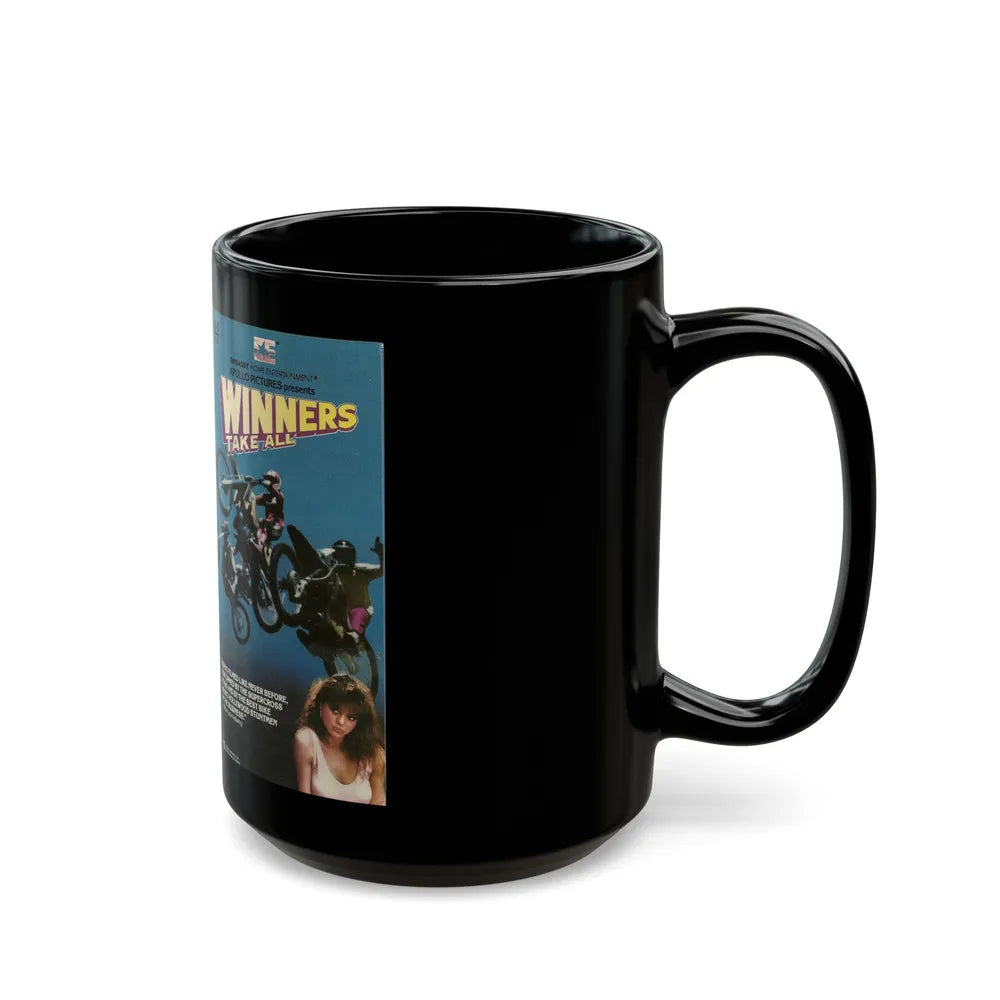 WINNERS TAKE ALL2 (VHS COVER) - Black Coffee Mug-Go Mug Yourself