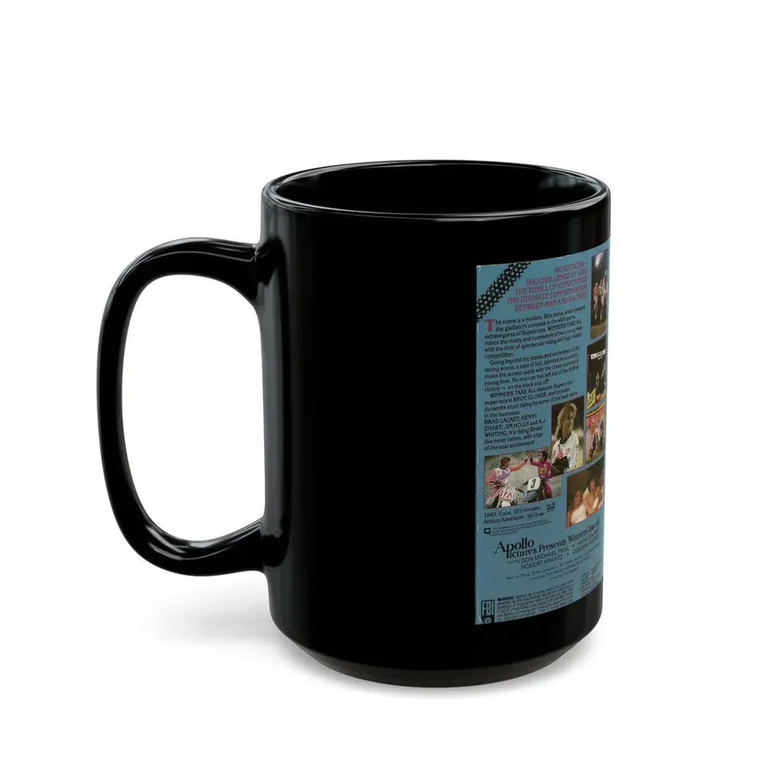 WINNERS TAKE ALL2 (VHS COVER) - Black Coffee Mug - Go Mug Yourself