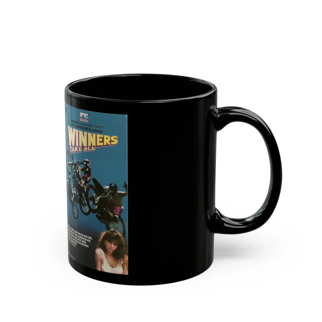 WINNERS TAKE ALL2 (VHS COVER) - Black Coffee Mug - Go Mug Yourself