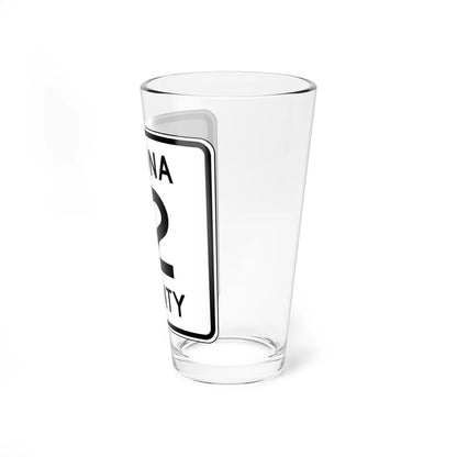 Winona County Route 12 MN (Minnesota) (Road Sign) Pint Glss 16oz - Go Mug Yourself