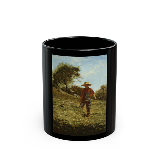 Winslow Homer Haymaking - Oil on canvas 1864 - Black Coffee Mug-11oz-Go Mug Yourself