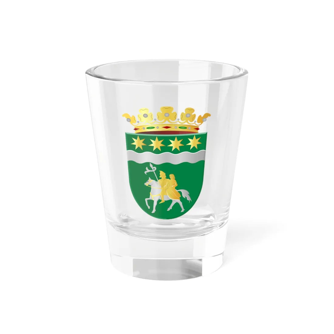Winsum wapen (Netherlands) (Coat of Arms) Shot Glass 1.5oz 1.5oz - Go Mug Yourself