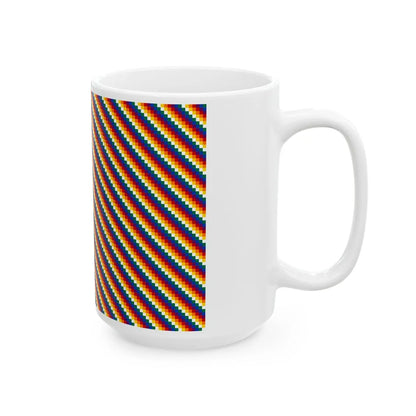Wiphala big (Bolivia) White Coffee Mug - Go Mug Yourself