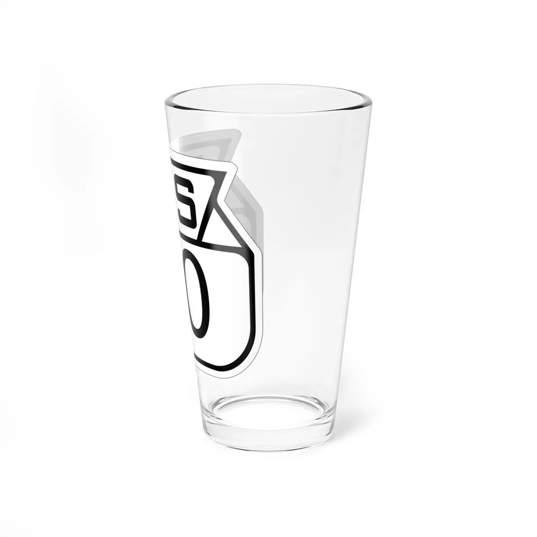 WIS 00 1938 template (Wisconsin) (Road Sign) Pint Glss 16oz - Go Mug Yourself