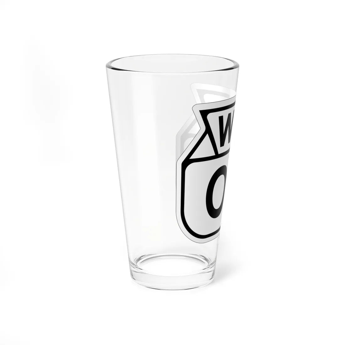 WIS 00 1949 template (Wisconsin) (Road Sign) Pint Glss 16oz - Go Mug Yourself