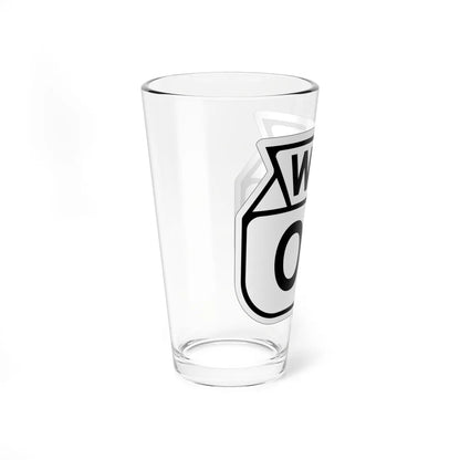WIS 00 1949 template (Wisconsin) (Road Sign) Pint Glss 16oz - Go Mug Yourself