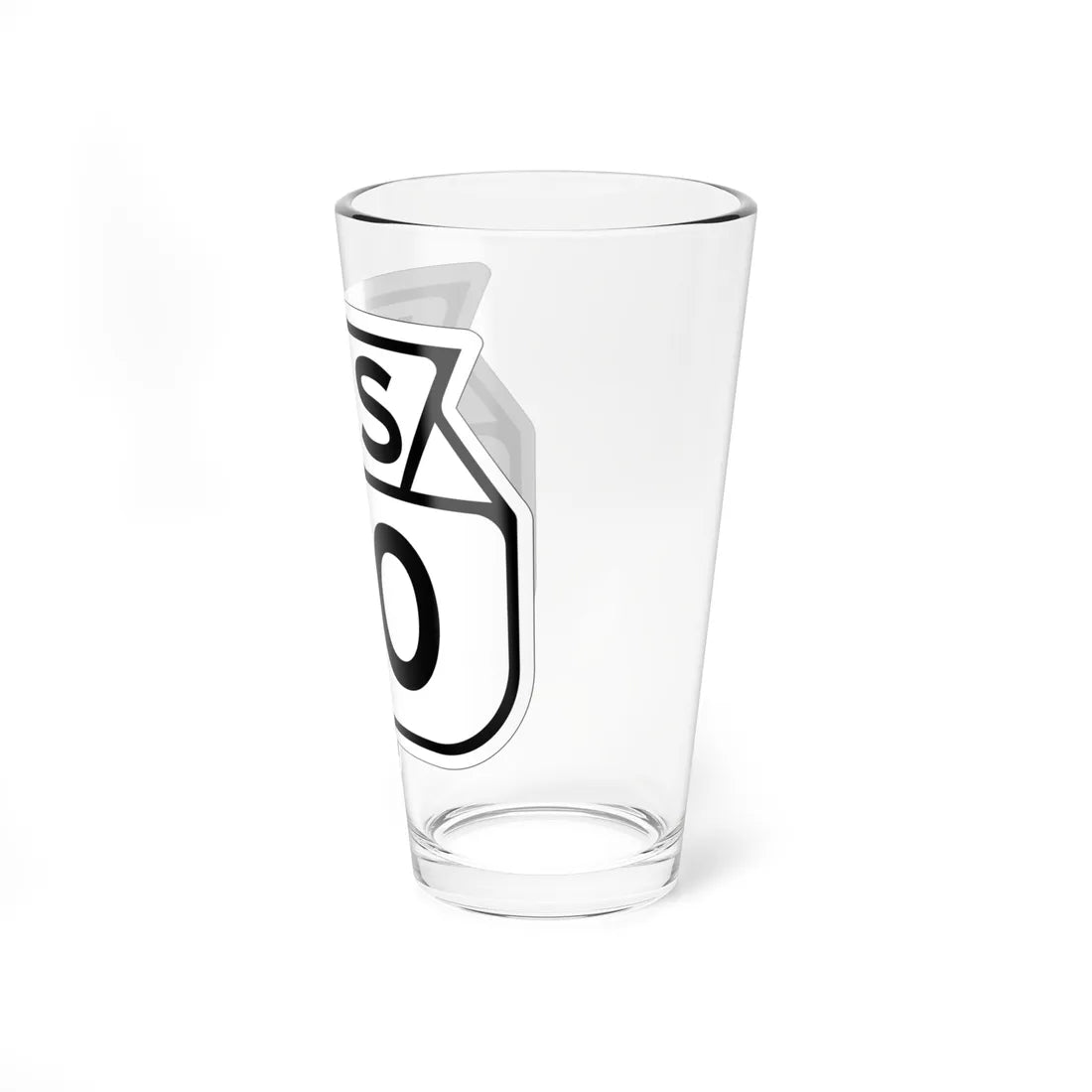 WIS 00 1949 template (Wisconsin) (Road Sign) Pint Glss 16oz - Go Mug Yourself